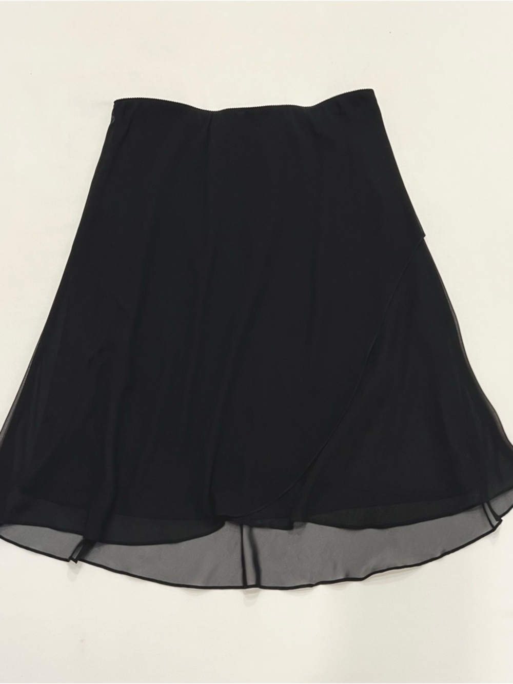 Vintage Y2K Black Whimsigoth Skirt Sz Petite Large Fairy Grunge Summer Chic